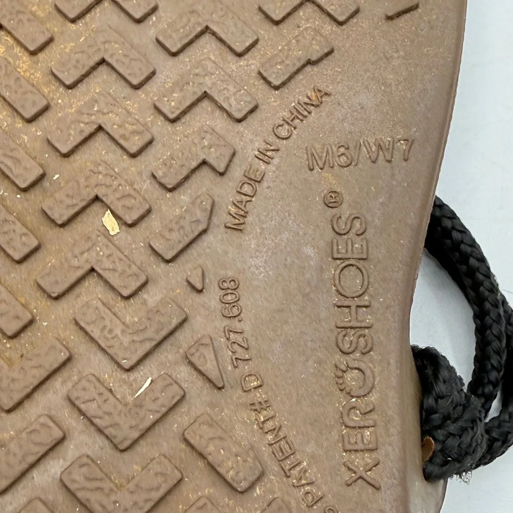 Xero Shoes Cloud Barefoot Sandals Men 6 Women 7 Brown Black Minimalist Zero Drop